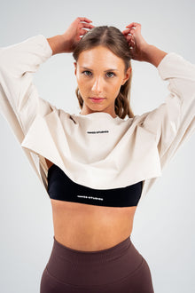 Slouch Long Sleeve Crop Top