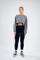 Slouch Long Sleeve Crop Top