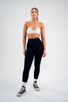 Cross-Front Teardrop Sports Bra