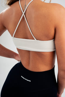 Cross-Front Teardrop Sports Bra