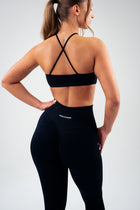 Cross-Front Teardrop Sports Bra