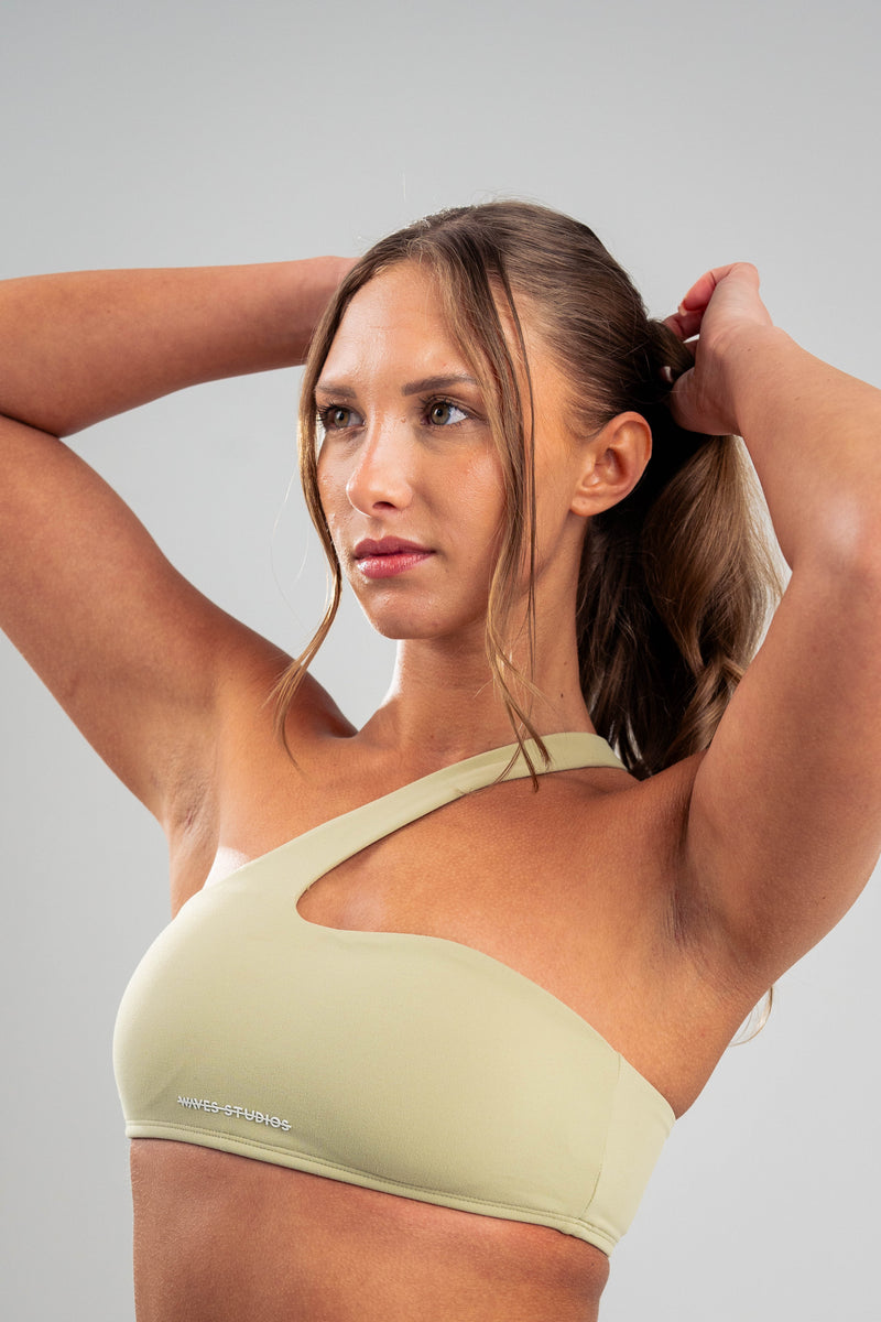 Single Shoulder Sports Bra