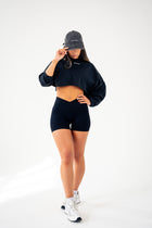 Slouch Long Sleeve Crop Top